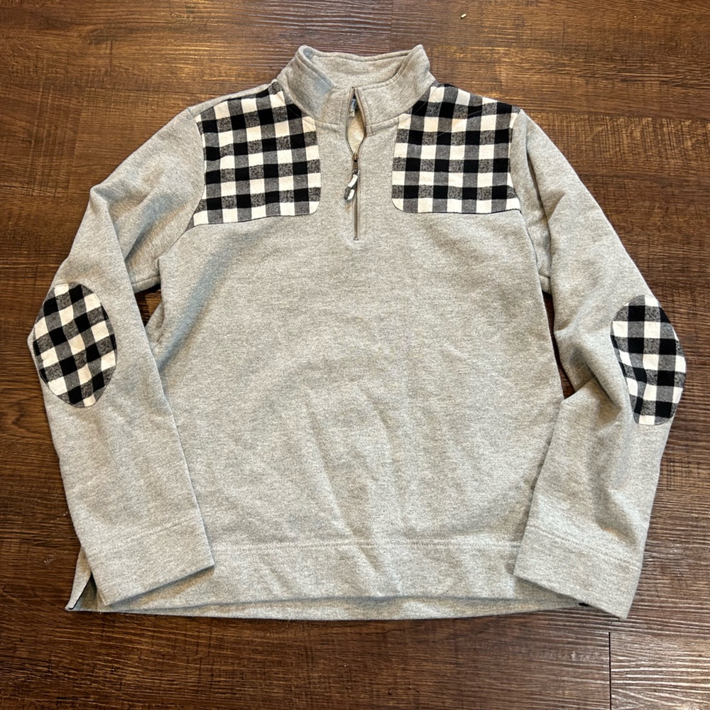 Orvis Heather Gray and Black Sweater